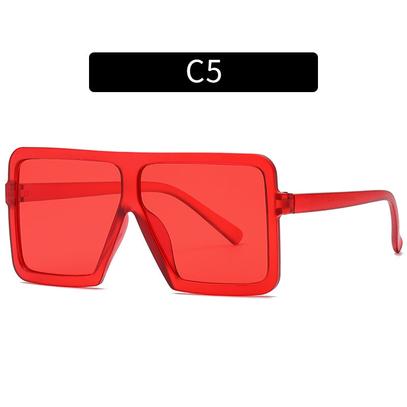 Fashion Square Sunglasses Big Frame Sunglasses