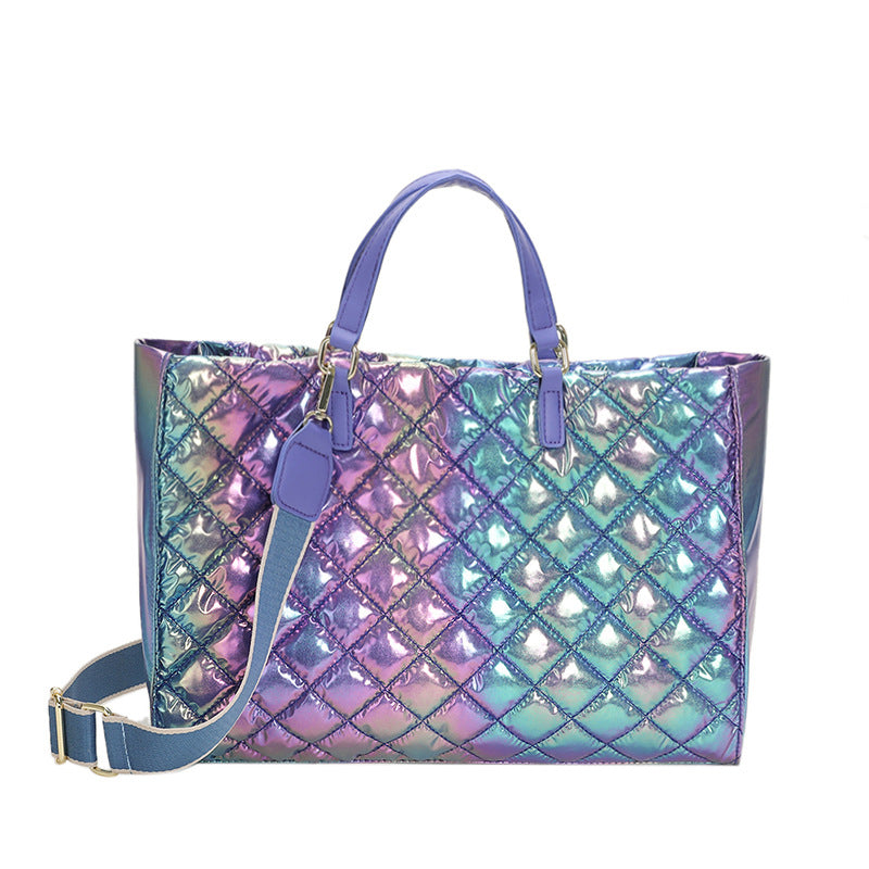 Women's Colorful Large Capacity Diamond Embroidery Thread Handbag