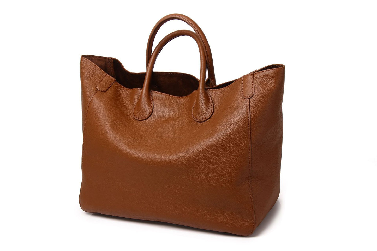 Simple Personality Tote Genuine Leather Big Bag Super Capacity