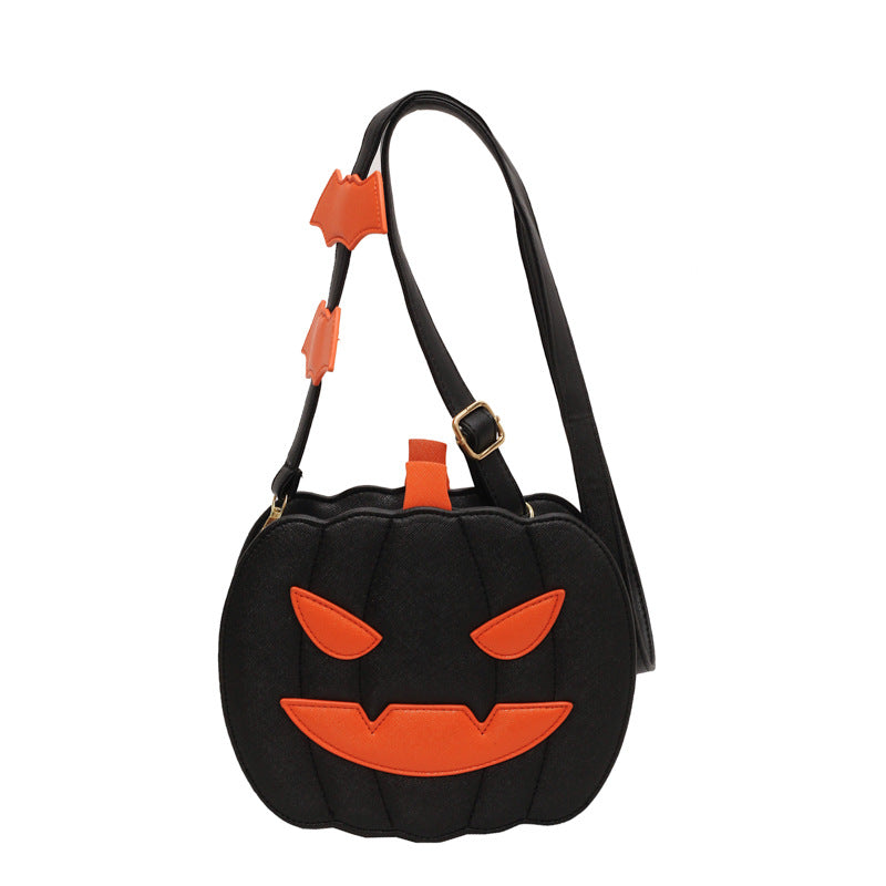 Funny Pumpkin Bag Fashion Color Contrast Personality Creative