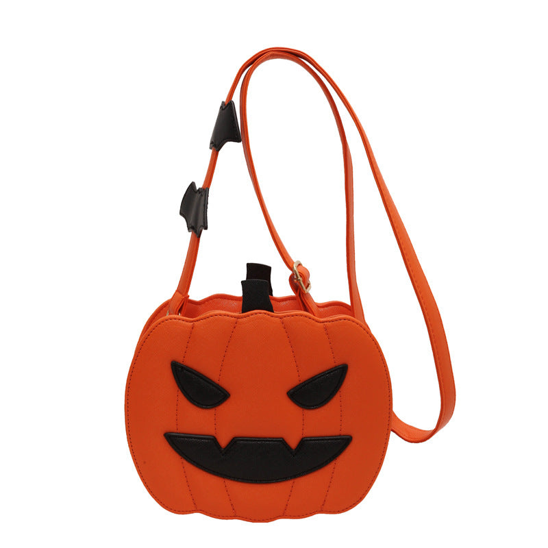 Funny Pumpkin Bag Fashion Color Contrast Personality Creative