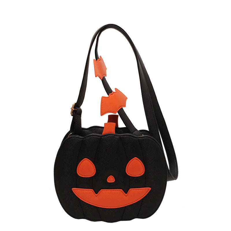 Funny Pumpkin Bag Fashion Color Contrast Personality Creative