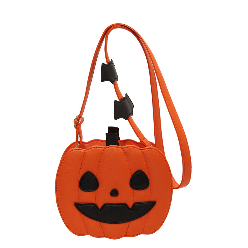 Funny Pumpkin Bag Fashion Color Contrast Personality Creative