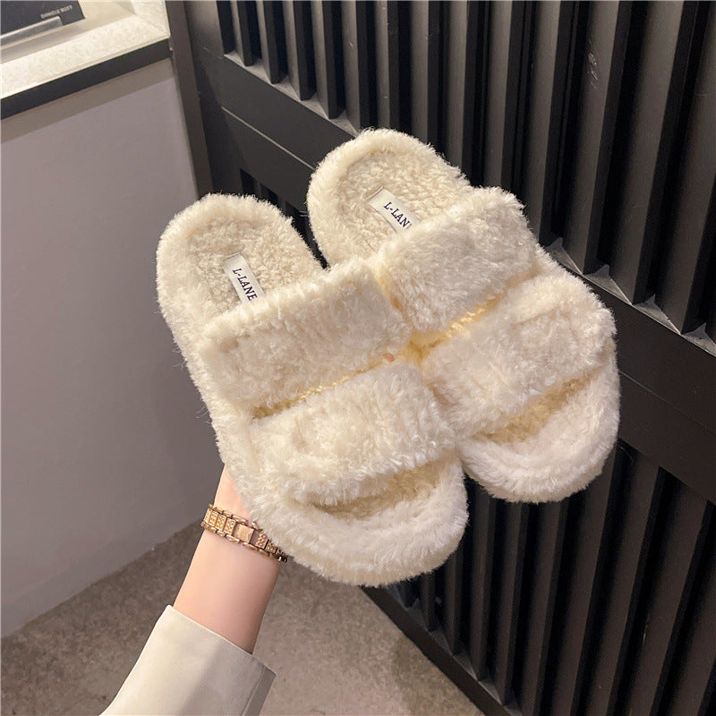 Winter Slippers With Velcro Design Fashion Indoor Outdoor Garden Home Shoes