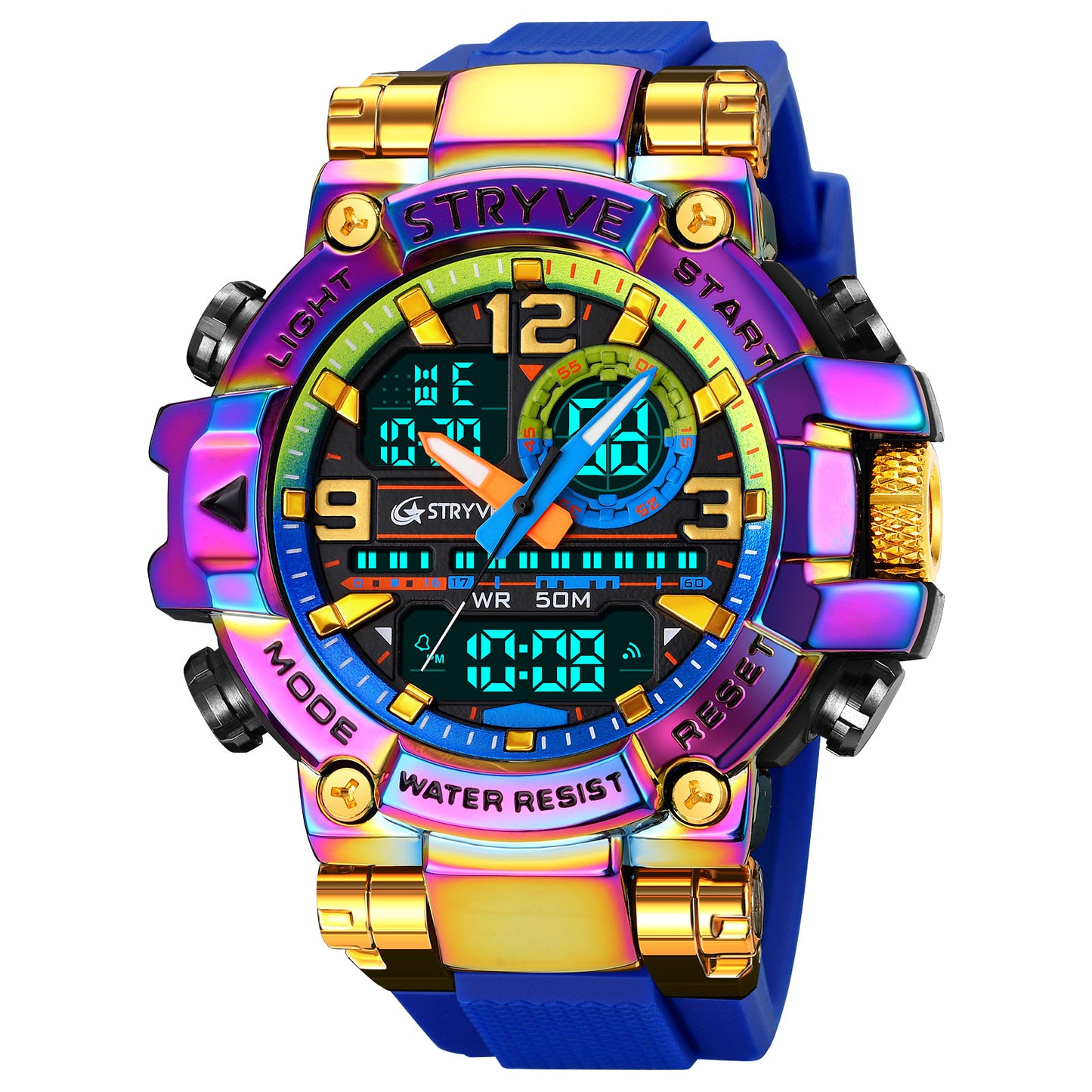 Sports Colorful Luminous Electronic Waterproof Watch Multifunctional Student Watch