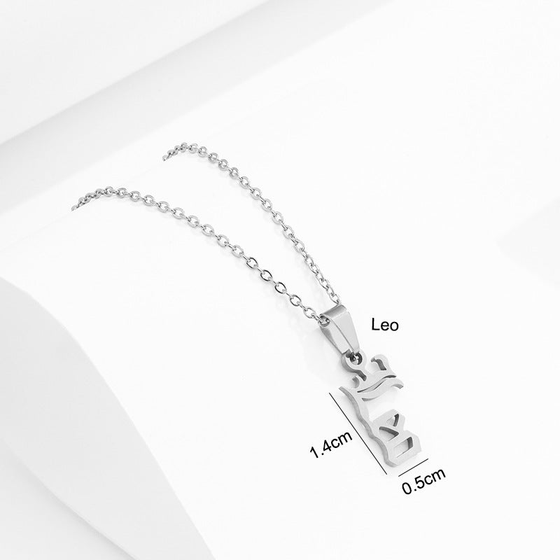 Stainless Steel Zodiac Necklace